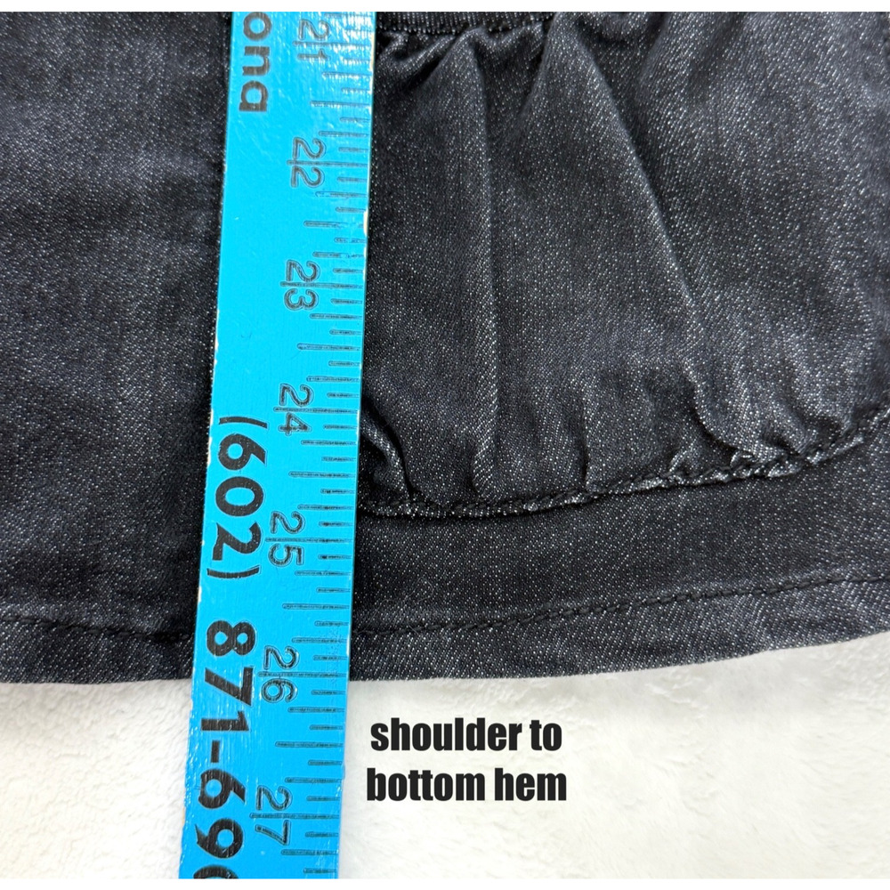 Cato Woman Denim Top Jacket Women's 18/20 Heathered Black Office Wear Workwear - Picture 8 of 8
